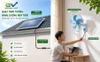 Quạt năng lượng mặt trời QT.03 Treo Tường 3 Số