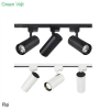 Combo Bộ Đèn Rọi Ray 360° Thanh Ray 1m + 3 Đèn 10W, 20W, 30W