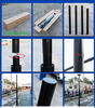 Cột đèn năng lượng mặt trời 4M lắp sân vườn, công trình tiện lợi