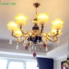 Đèn Chùm Pha Lê CCP-6077-8-G(8Tay) cao Cấp Green Việt