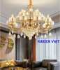 Đèn chùm trang trí phòng khách DCGV022 cao cấp 15 tay