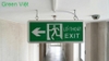 Đèn Exit T-12B Dạ Quang Tự Phát Sáng Lối Thoát Hiểm