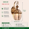 Đèn gắn tường trang trí DTG12 Cổ Điển Green Việt