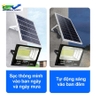 Đèn năng lượng mặt trời 100w báo pin vỏ nhôm
