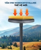 Đèn năng lượng mặt trời sân vườn UFO 1000W nhôm N.UFO.1000