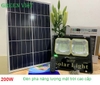 Đèn Pha năng lượng mặt trời 200w SN-200 Cao Cấp Green Việt