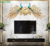 Đồng Hồ Treo Tường Con Chim Công Khổng Tước 266 Nghệ Thuật Cao Cấp  cỡ lớn