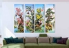 Tranh nghệ thuật 3D bốn tấm cao cấp - Tranh Bộ Tứ quý