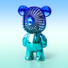 Quạt tích điện mini - Quạt gấu Bearbrick Sạc USB QTD-02