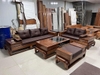 Bộ Bàn Ghế Phòng Khách Gỗ Sồi Cao Cấp Góc Chữ L Màu Tự Nhiên GVHN02