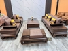 Bộ ghế sofa 2 văng chân quỳ chữ U gỗ sồi Nga GVHN01