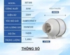 Quạt Hút Mùi Thông Gió Nối Ống Cao Cấp HGP-100