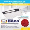 Quạt mát âm trần tích hợp thông gió Hans H20R