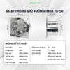 Quạt Thông Gió INox FD150, FD200, FD250, FD300 – Green Việt