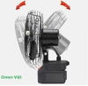 Quạt Tích Điện Dùng Pin Rời 10 Cell 48V Có Xoay Hàng Tốt