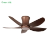 Quạt Trần Đèn 5 Cánh QGV41 Màu Đồng Cát Cho Trần Thấp