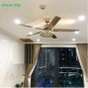 Quạt Trần Đèn Cánh Thép QTVG46 Cao Cấp Green Việt