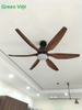 Quạt trần đèn lắp phòng ngủ QTDG011