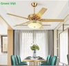Quạt trần đèn phòng khách QTPKT08 Cao Cấp