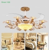 Quạt Trần đèn trang trí Cao Cấp KNQ040 - Quạt Vương Gia lắp biệt thự