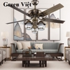 Quạt trần đèn trang trí CD183 Green Việt
