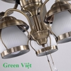 Quạt trần đèn trang trí CD183 Green Việt