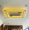 Quạt Trần Đèn Trang Trí QTDS01 Sát Trần Hiện Đại