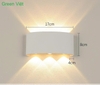 Đèn gắn tường trang trí 6 tia vỏ trắng DGT-03