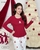 MÃ DTTL7 - BỘ DÀI TAY COTTON & TẰM LẠNH NOEL ĐỎ