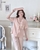 MÃ TCLKR - BỘ NGẮN TAY QUẦN DÀI KẺ VISCOSE PHỐI REN