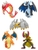 Đồ chơi trứng gacha gashapon móc khoá mô hình Pokemon SIDE- A