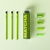 Bút chì gỗ 2B Matcha CL-PC731 lon nhựa (1 Bộ = 10 bút chì + phụ kiện)