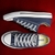 Giày Converse classic thấp cổ vải xanh navy (hai phiên bản) CTVX020