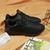 Giày Outlet Skechers thấp cổ da đen STDD006
