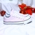 Giày Outlet Converse Madison thấp cổ vải hồng CTVH061