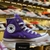 Giày Outlet Converse classic cao cổ vải tím CCVT001