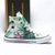 Giày Outlet Converse floral cao cổ vải họa tiết CCVH006