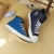Giày Converse cao cổ vải xanh CCVX048