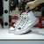 Giày Outlet Converse cao cổ vải trắng COUT144
