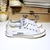 Giày Outlet Converse slim thấp cổ vải tím COUT190