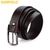 Dây nịt nam da bò SUNPOLO dây trơn khóa kim không gỉ Nâu - BS52DN