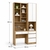 Bàn Học Kèm Giá Sách Và Tủ Lưu Trữ MDF Chống Ẩm 140x50x250cm KN-BHGS14050250