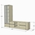 Bộ Kệ Tivi Kết Hợp Tủ Rượu Cánh Kính Cường Lực 8mm 215x40x180cm KN-KTVTR21540180