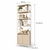 Kệ Trang Trí Khung Sắt 2 Cánh MDF Melamine 60x30x200cm – KN KKS6030200