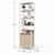 Tủ Kệ Khung Sắt Hộp 20x20 Sơn Tĩnh Điện Kết Hợp Tủ Lưu Trữ 60x30x195cm KN-KS6030195