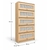 Tủ Kho Đa Năng Cánh Mây Đan MDF Chống Ẩm 80x32x172cm KN-TKDN8032172