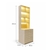 Tủ Lưu Trữ 6 Ngăn Kéo Kèm Kệ Decor LED MDF Melamine 80x70x255cm – KN TLT8070255