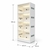 Tủ Nuôi Hamster 4 Tầng Mặt Mica Trong Suốt MDF Chống Ẩm 60x35x140cm KN-HS6035140