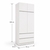 Tủ Quần Áo 4 Cánh 2 Ngăn Kéo MDF Chống Ẩm 90x55x240cm KN-TQA9055240
