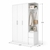 TỦ QUẦN ÁO KẾT HỢP KỆ TREO ĐA NĂNG 150x55x205CM – KN HOME DECOR